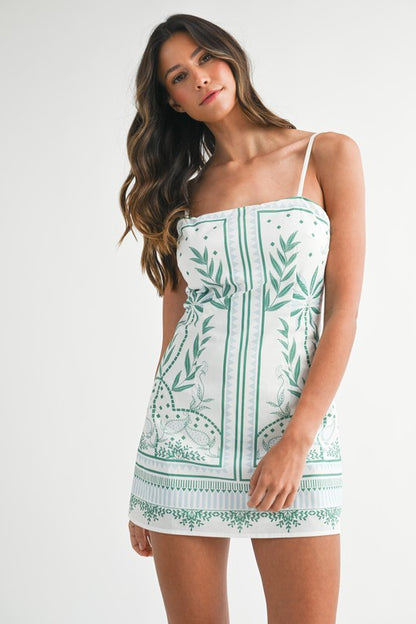 Palms Mini Dress- FINAL SALE