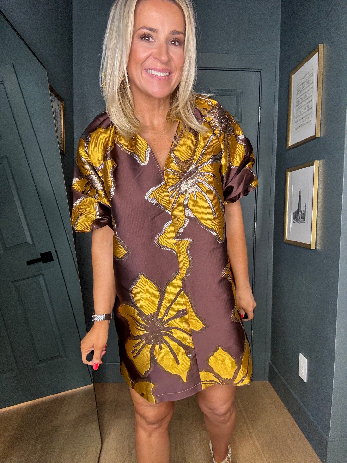 Charlie Jacquard Mini Dress