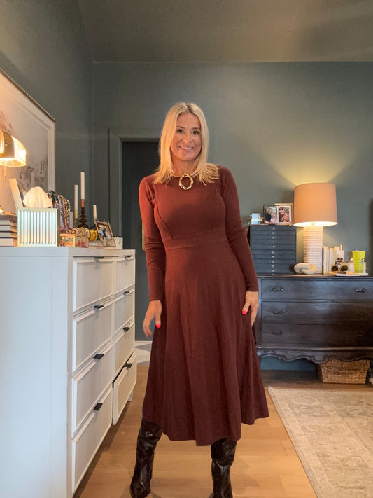 Brennan Sweater Midi Dress-FINAL SALE