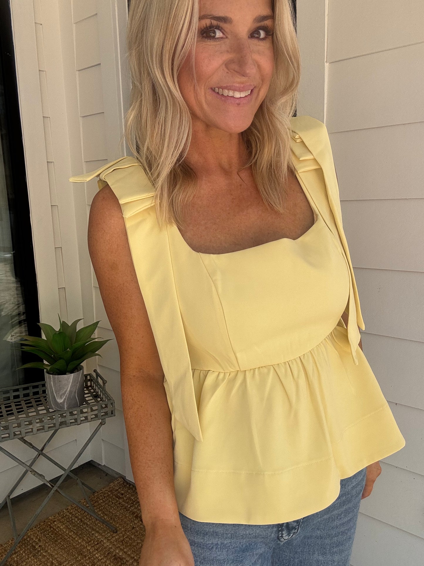 Buttercream and Bows Top- FINAL SALE