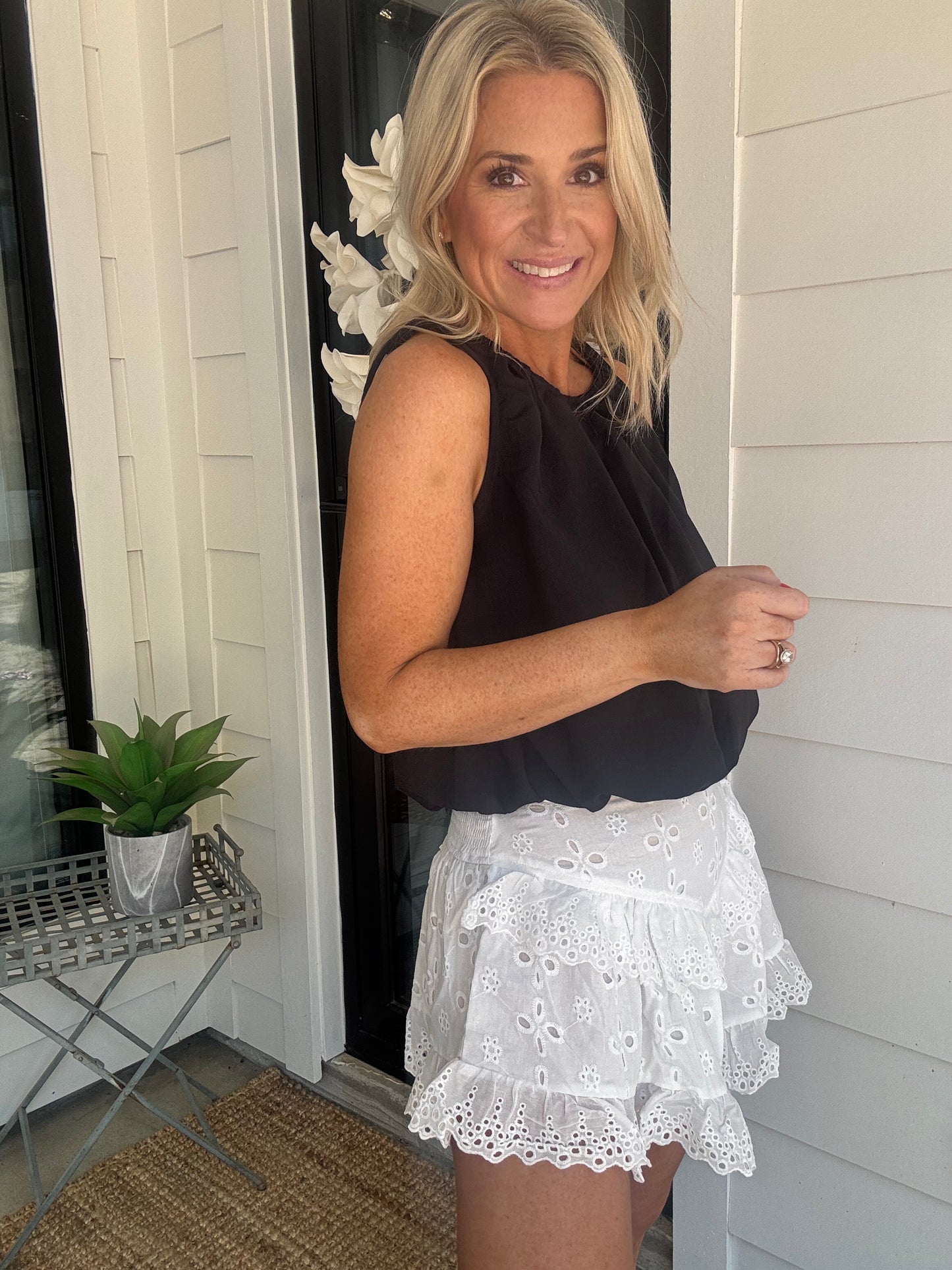 Bubble Hem Top- FINAL SALE