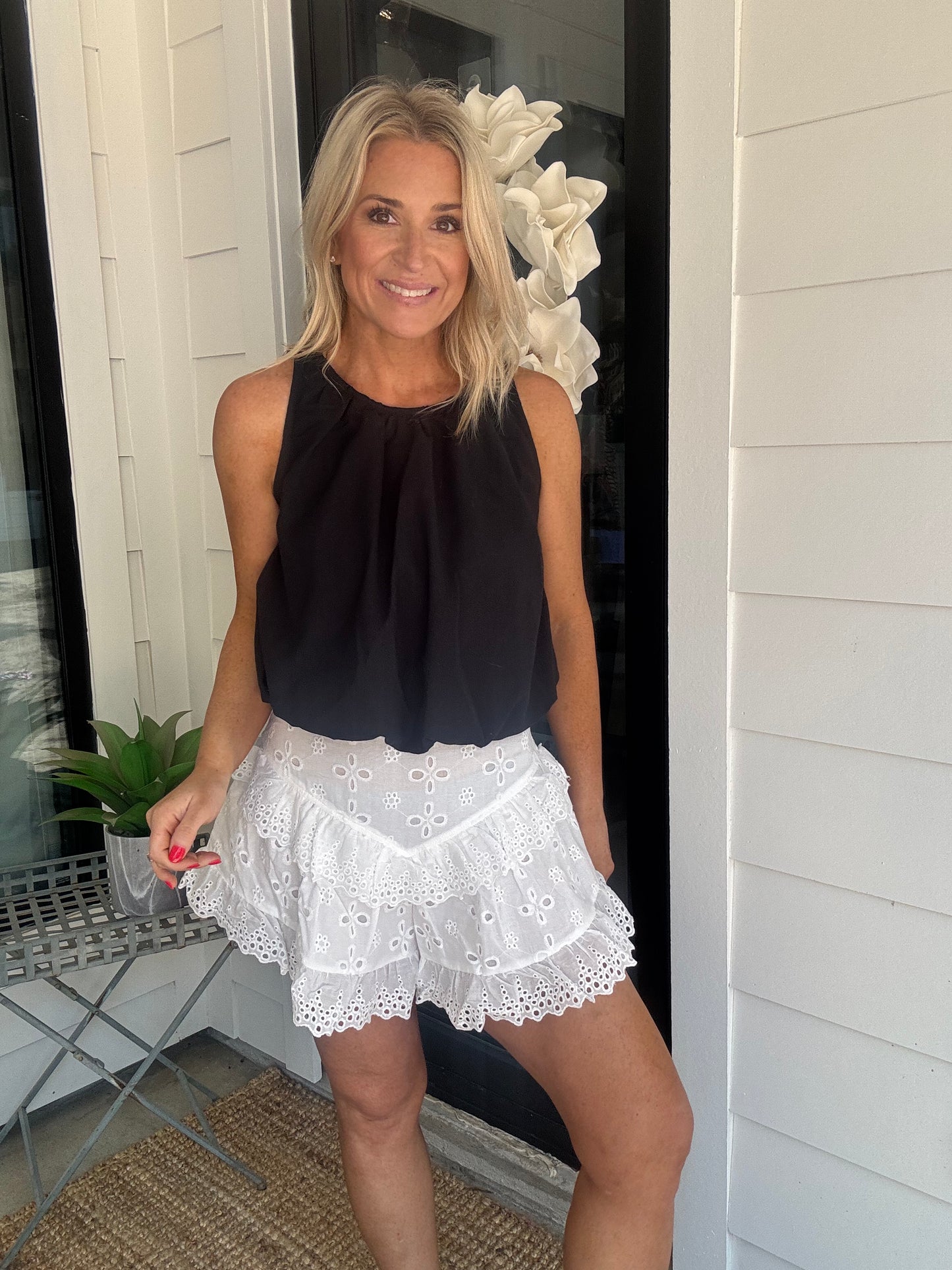 Bubble Hem Top- FINAL SALE