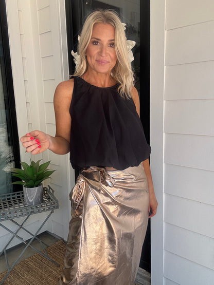 Bubble Hem Top- FINAL SALE