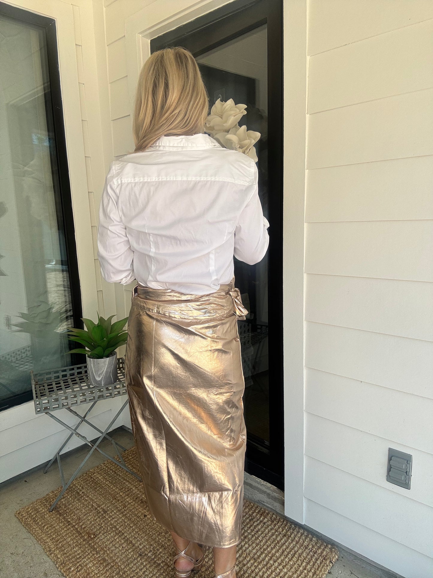 Rose Gold Wrap Skirt