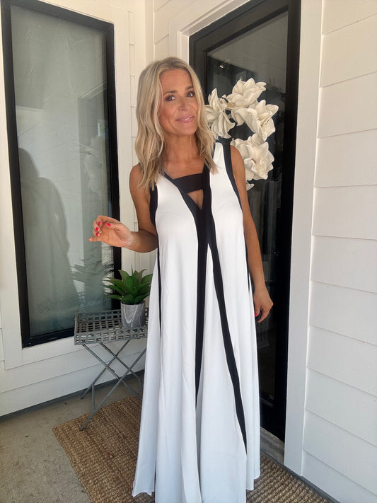 Shadow & Light Maxi Dress