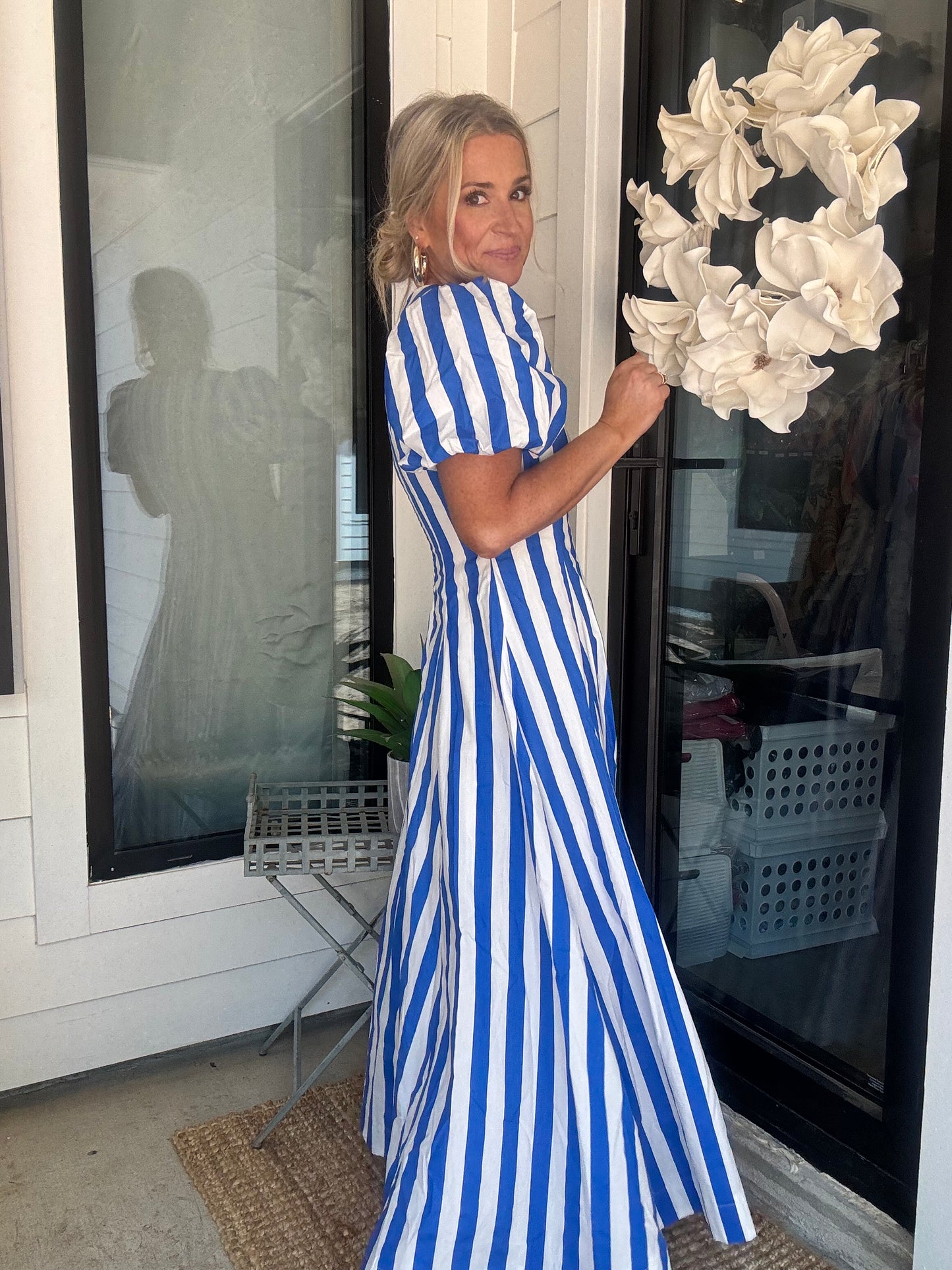 Ocean Lines Midi Dress
