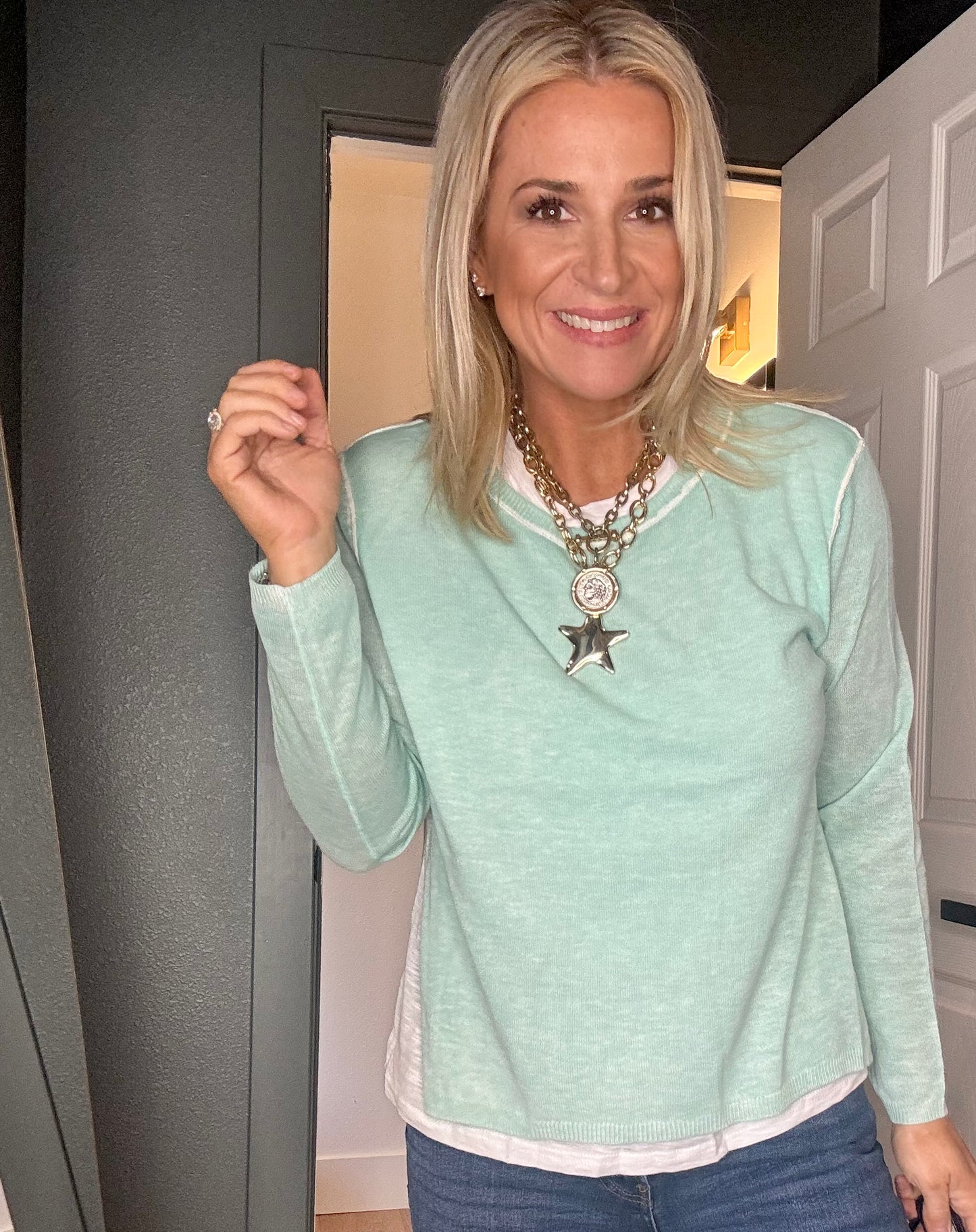Megan Double Layer Top-FINAL SALE