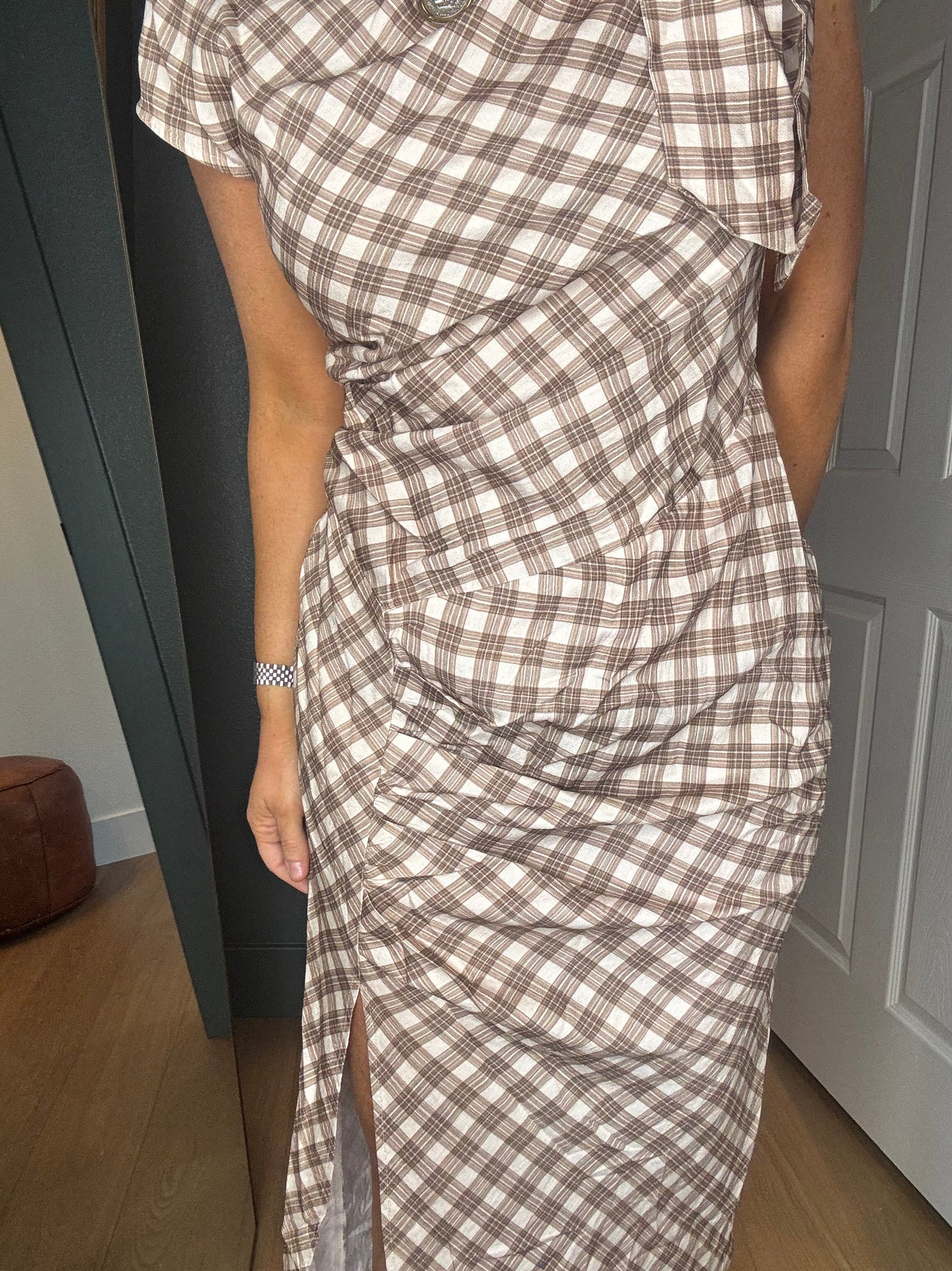 Spring Plaid Maxi Dress- FINAL SALE
