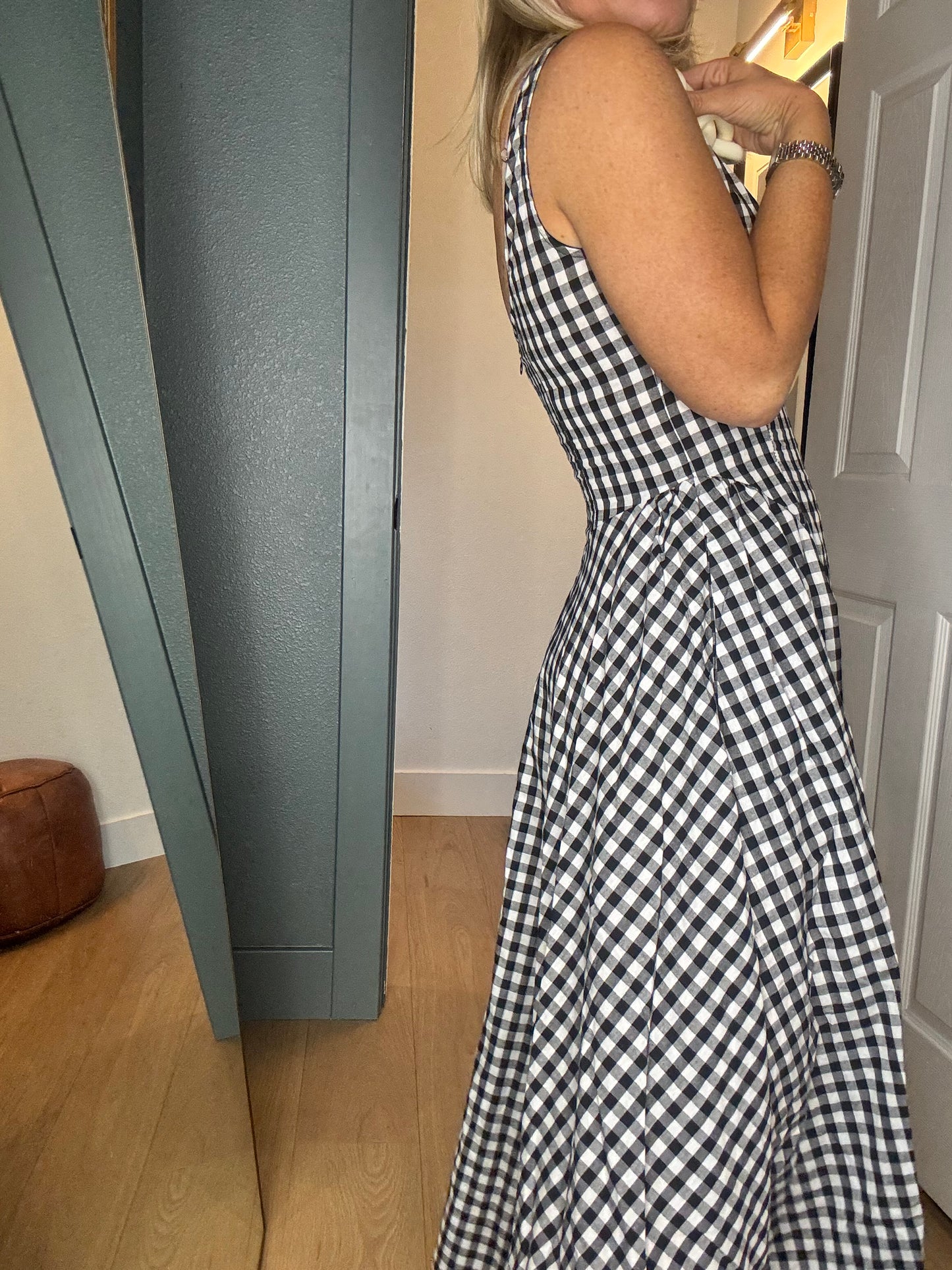 Lisa Gingham Midi Dress- FINAL SALE