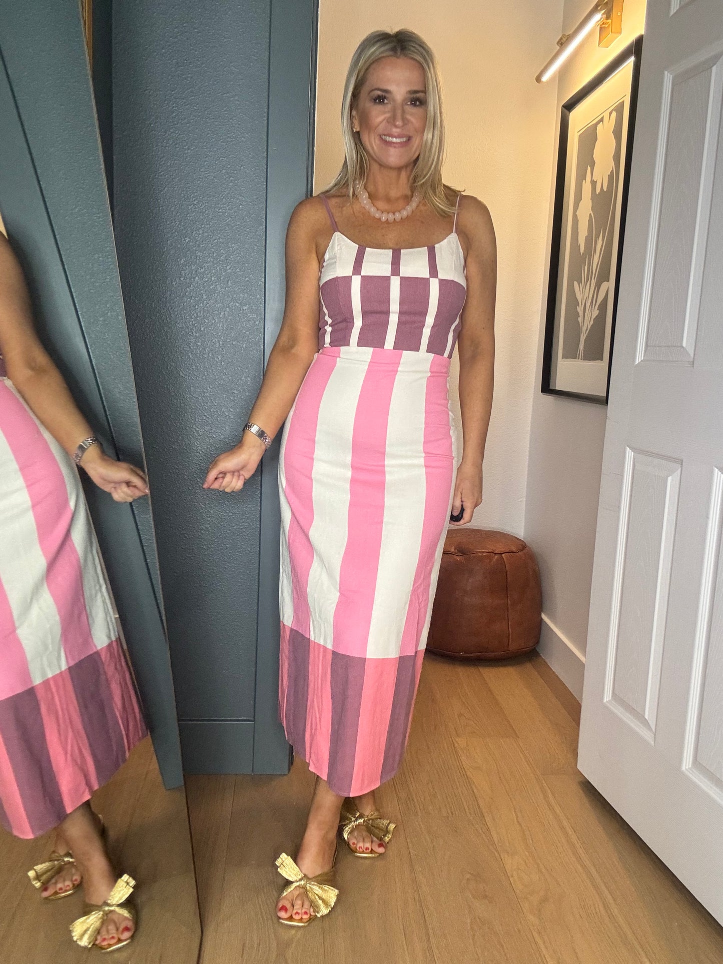 Elodie Striped Midi Dress- FINAL SALE
