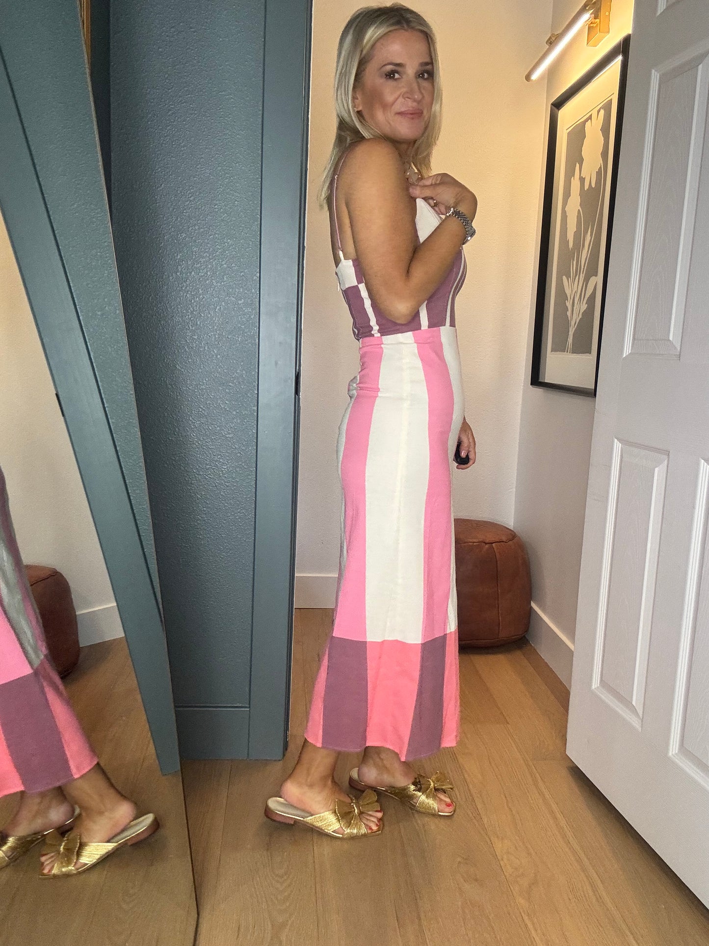Elodie Striped Midi Dress- FINAL SALE