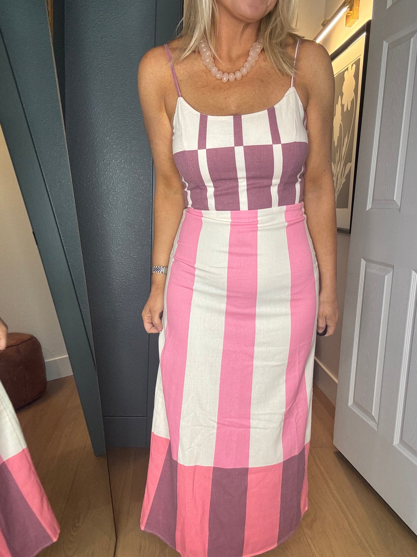 Elodie Striped Midi Dress- FINAL SALE