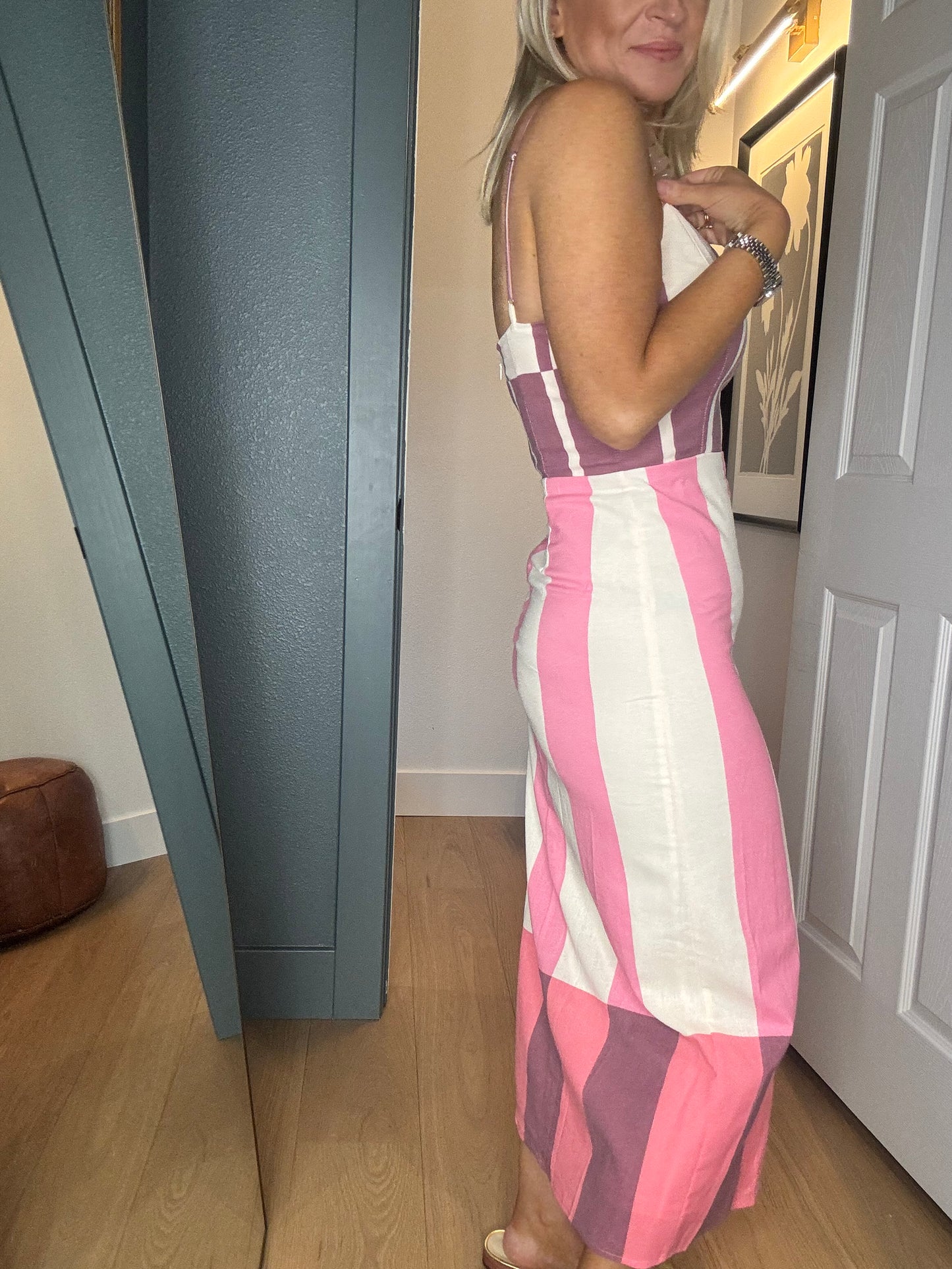 Elodie Striped Midi Dress- FINAL SALE