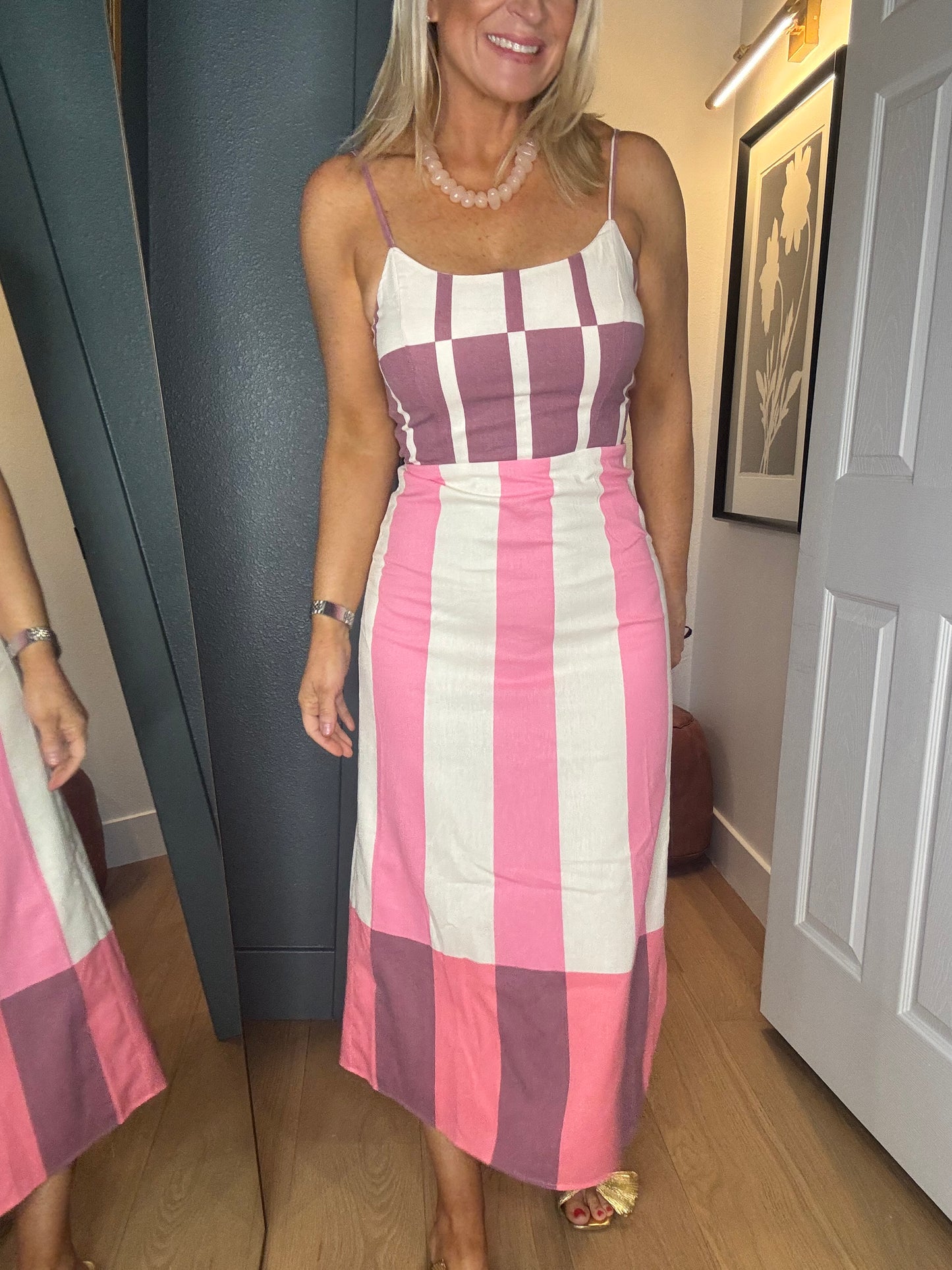 Elodie Striped Midi Dress- FINAL SALE