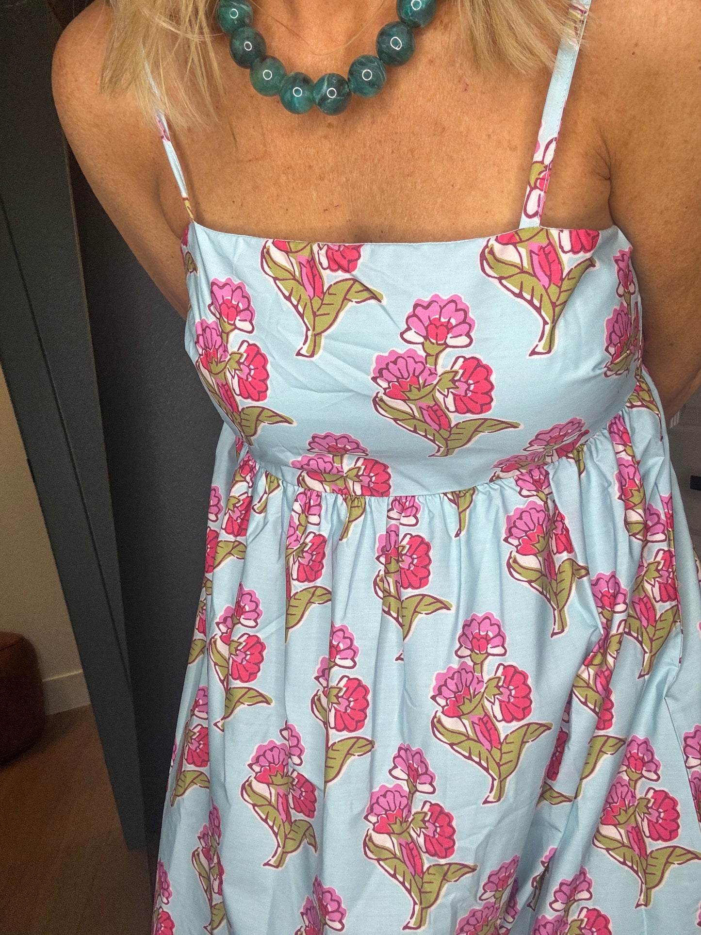 Floral Medallion Maxi Dress- FINAL SALE