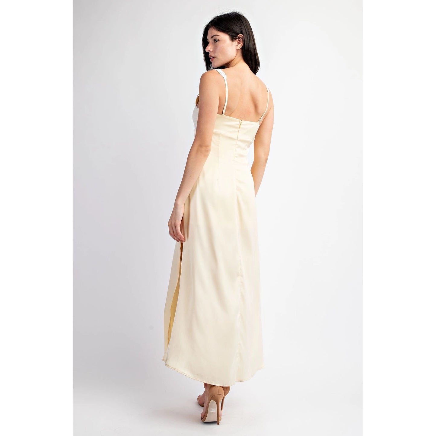 Callista Satin Maxi Dress- FINAL SALE