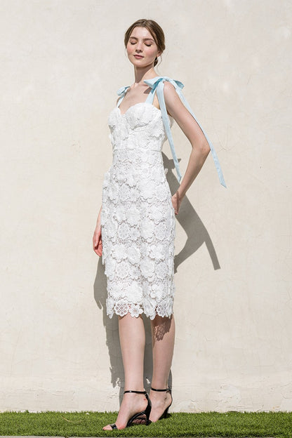 Eden Lace Midi Dress- Final Sale