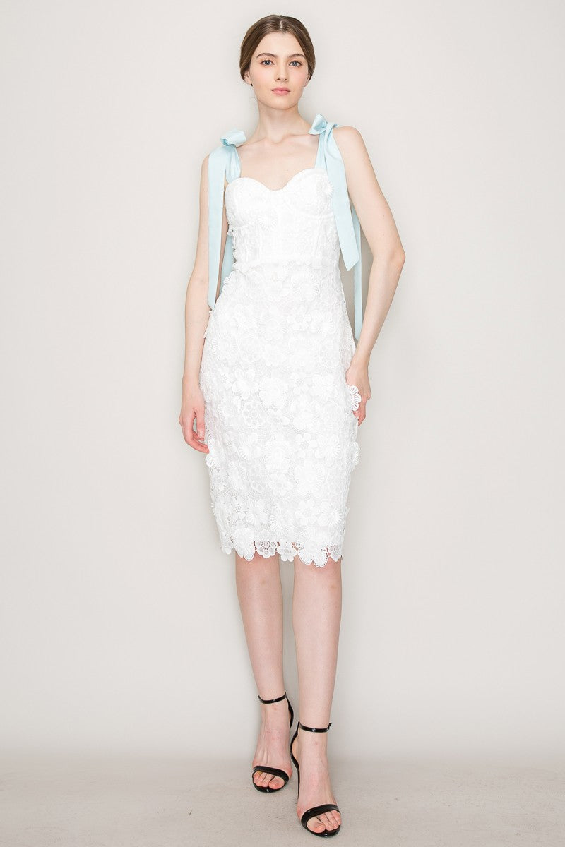 Eden Lace Midi Dress- Final Sale