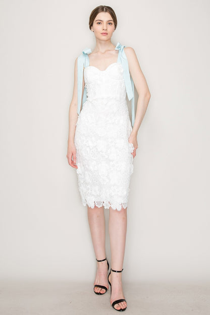Eden Lace Midi Dress- Final Sale