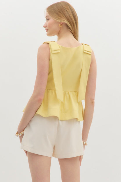 Buttercream and Bows Top- FINAL SALE