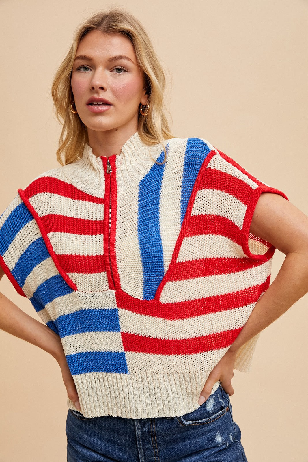 Americana Half Zip-FINAL SALE