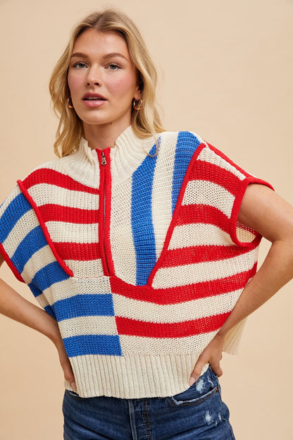 Americana Half Zip-FINAL SALE