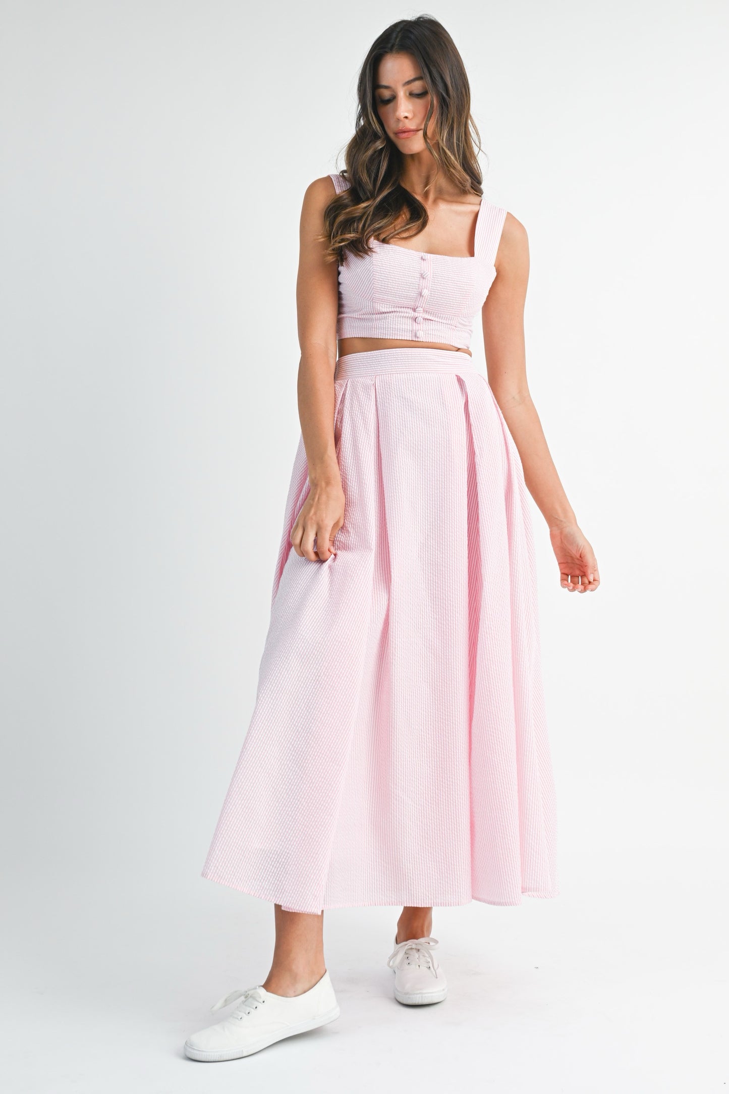 Candy Stripe Midi Set