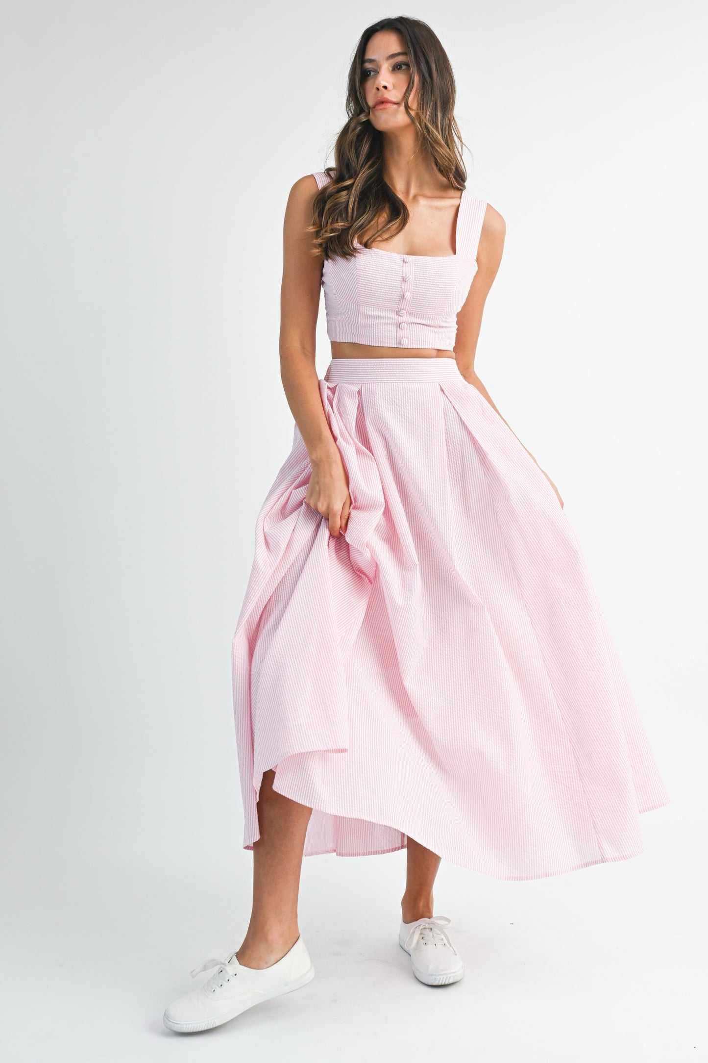 Candy Stripe Midi Set