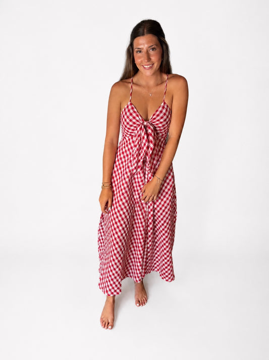 Dolly Gingham Midi