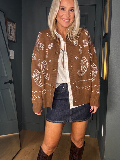 Paisley Cardigan