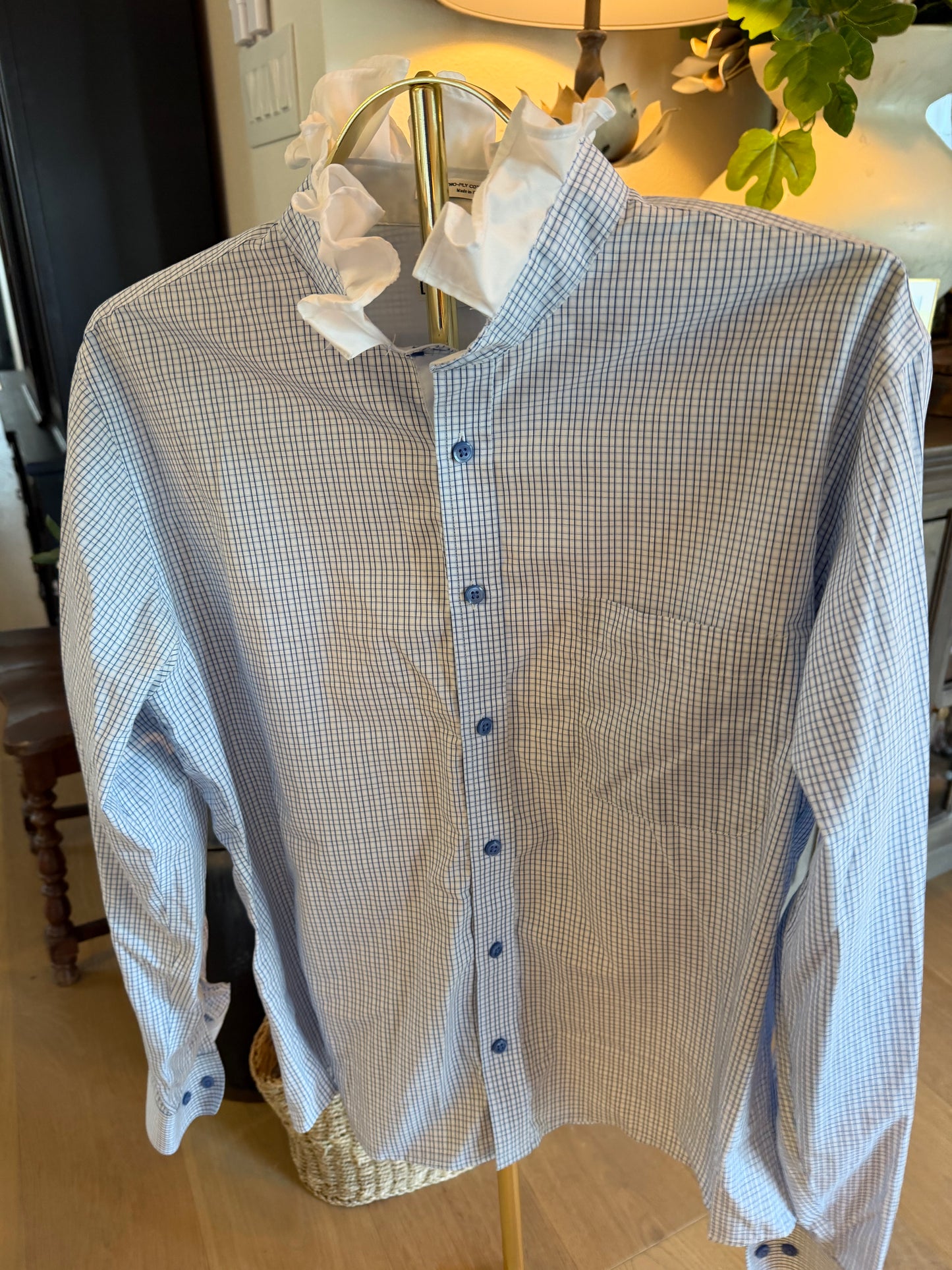 Paul Plaid Ruffle-L