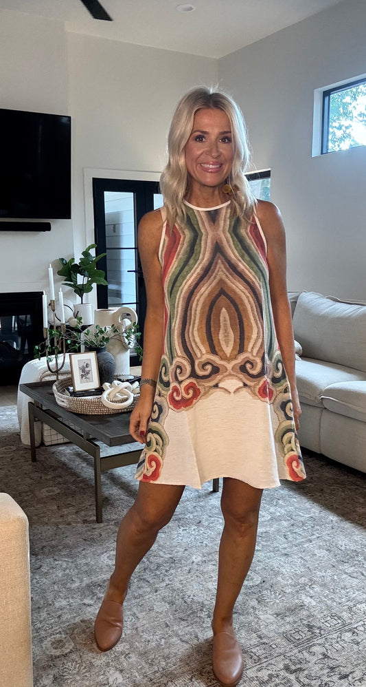 Prism Linen Mini Dress