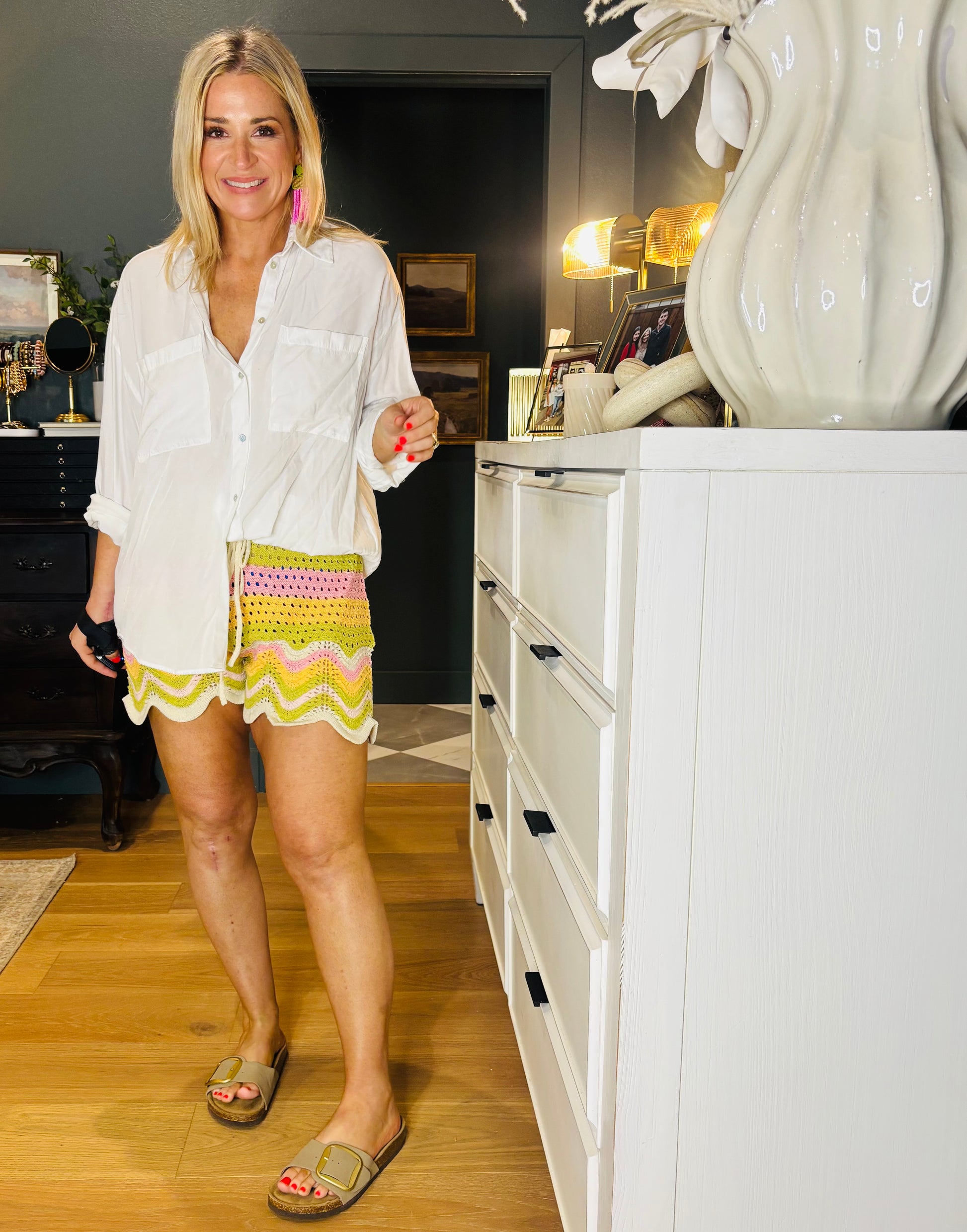 Scallop Sweater Shorts