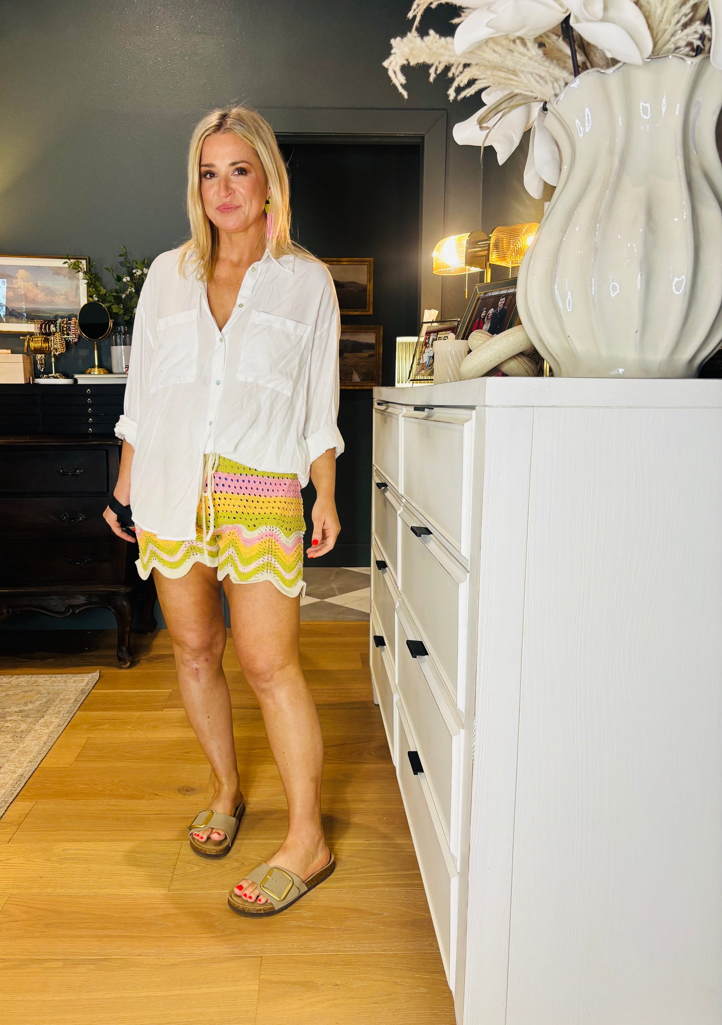 Scallop Sweater Shorts