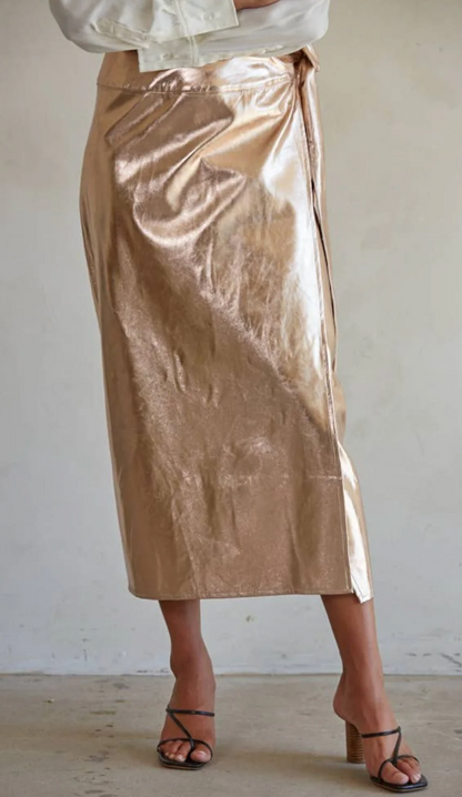 Rose Gold Wrap Skirt