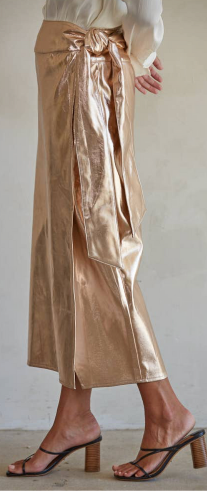 Rose Gold Wrap Skirt