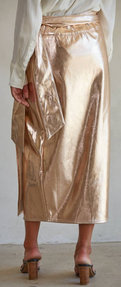 Rose Gold Wrap Skirt
