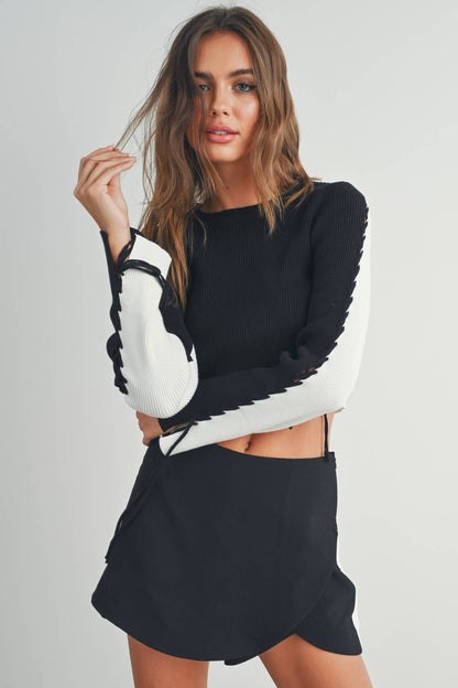 Quinn Color Block Sweater-FINAL SALE