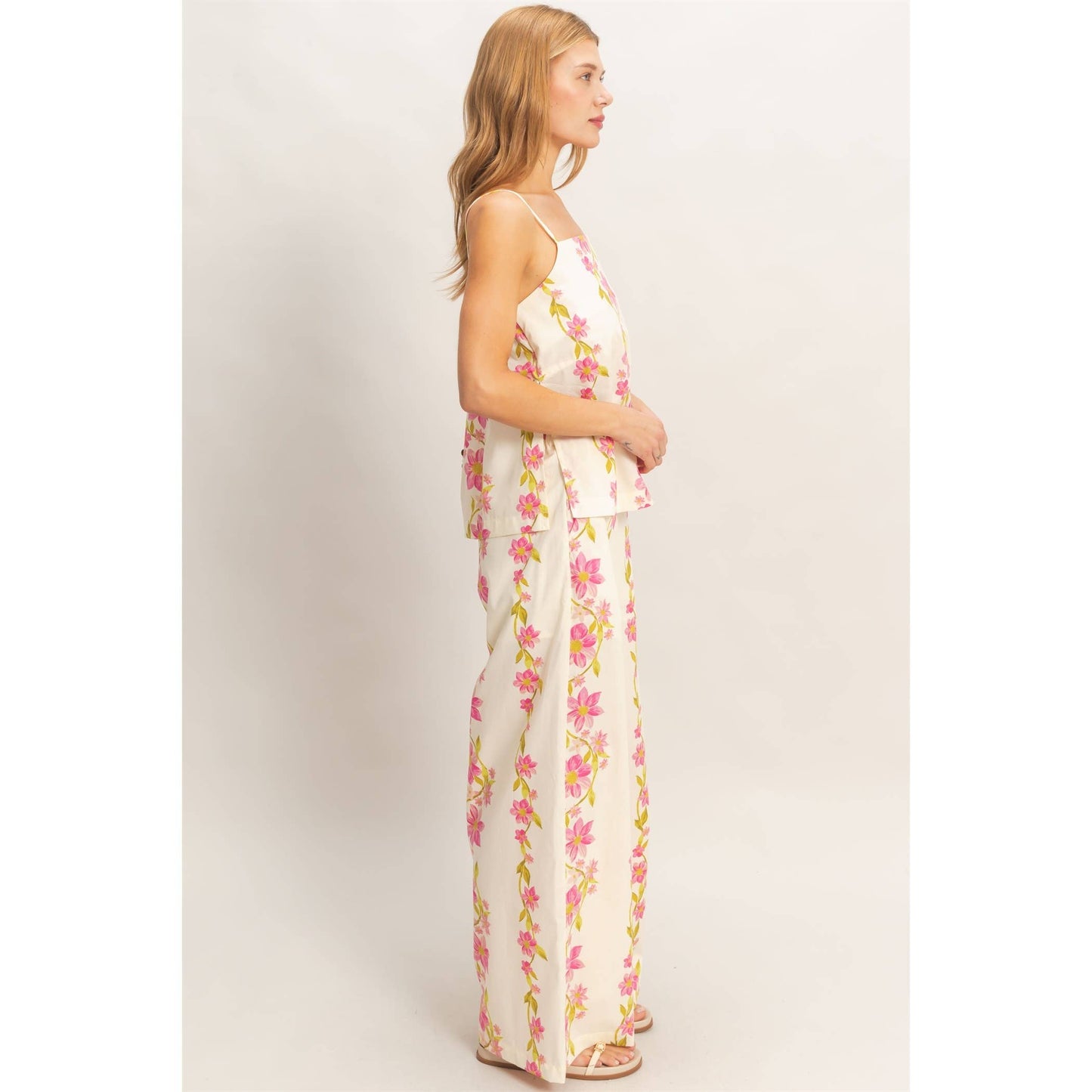 Sunlit Blossom Pant Set- FINAL SALE