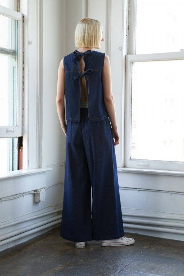 Luna Denim Top- FINAL SALE