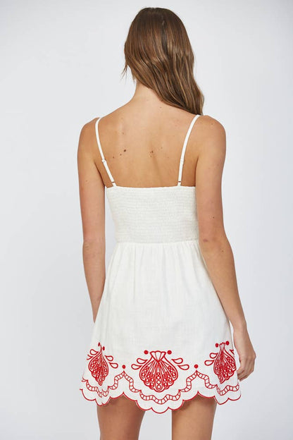 Rio Embroidered Dress- FINAL SALE