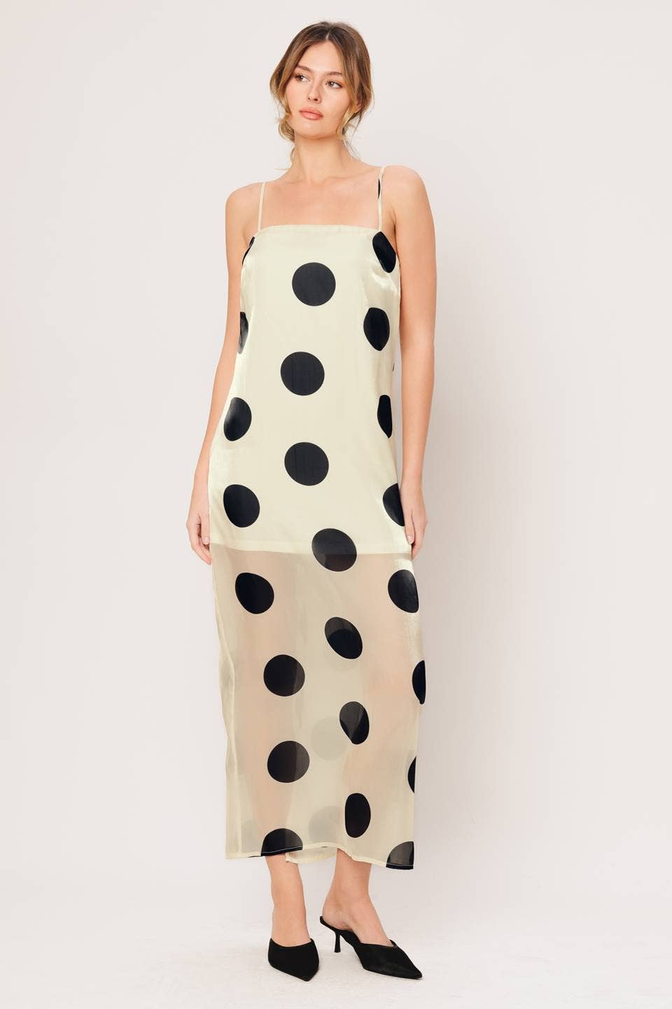 Dotted & Dashing Polka Dot Maxi Dress-FINAL SALE