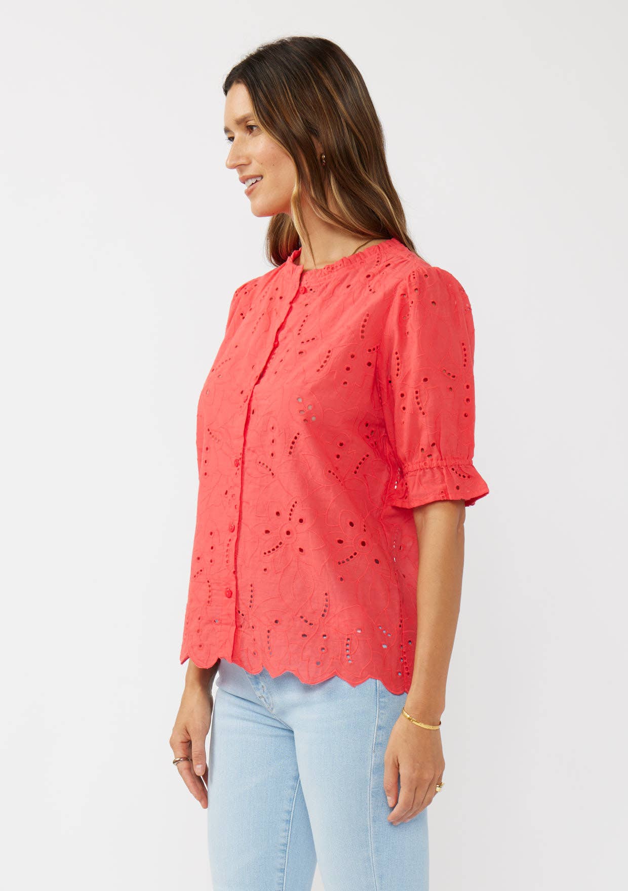 Annie Eyelet Top