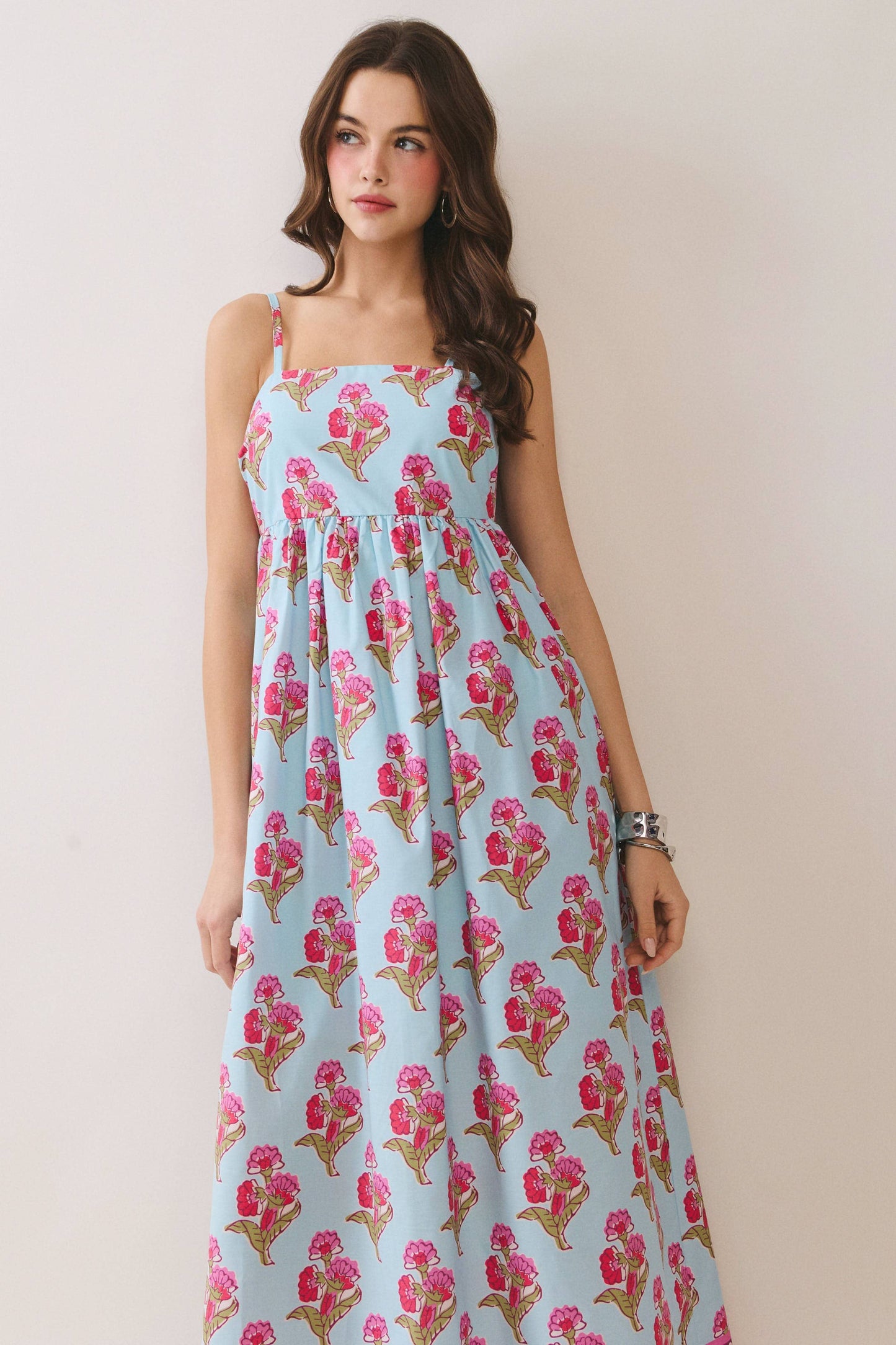 Floral Medallion Maxi Dress- FINAL SALE