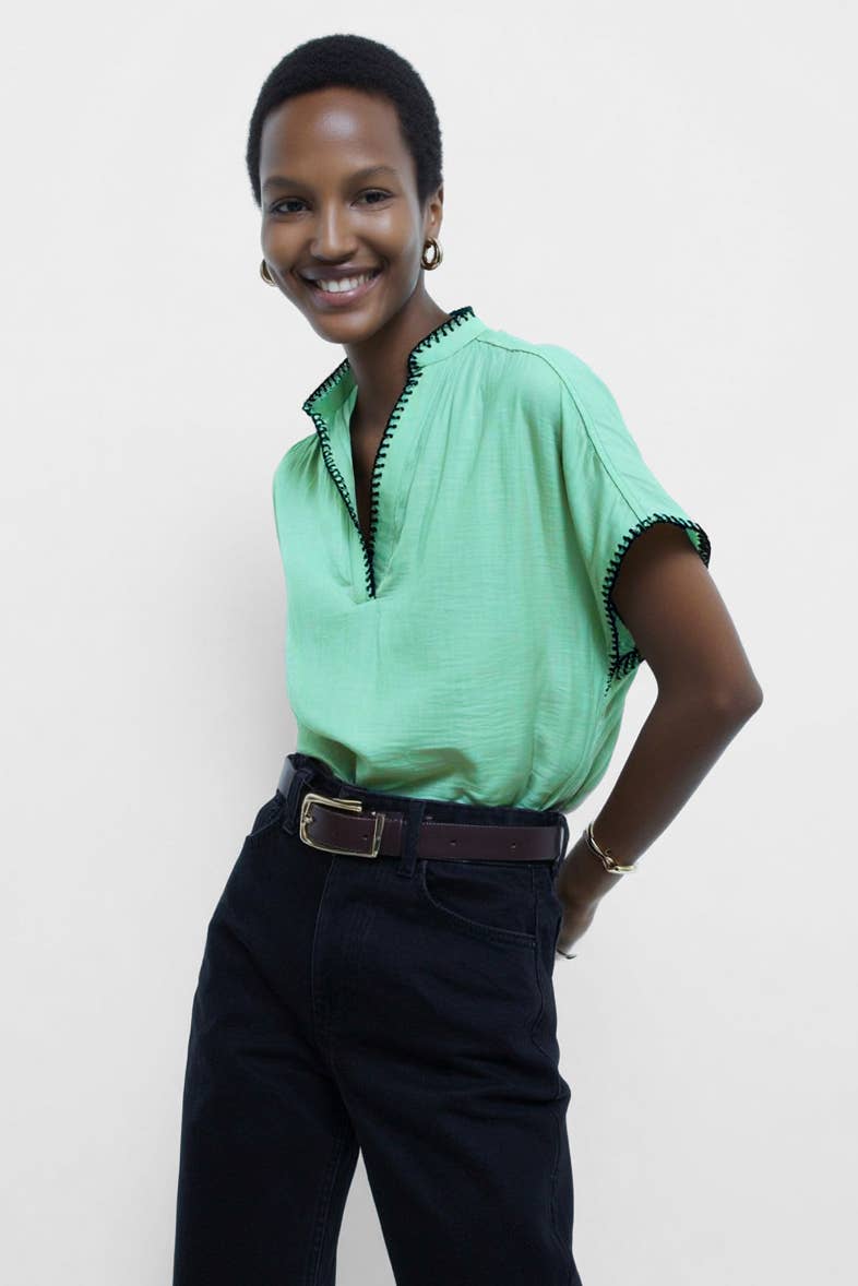 Whipstitch Blouse
