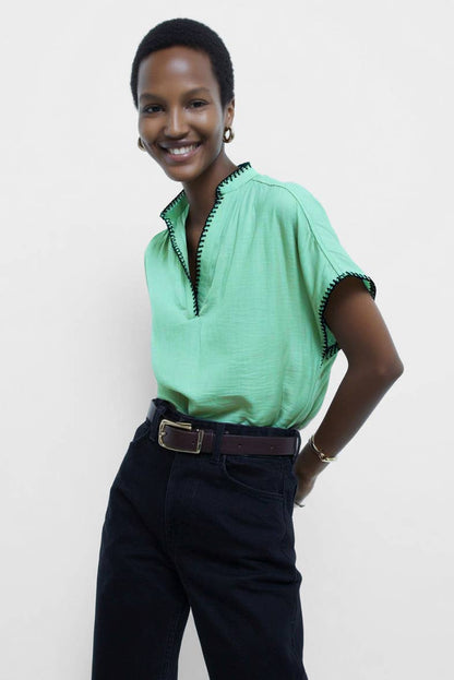 Whipstitch Blouse