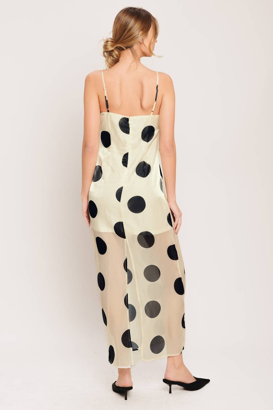 Dotted & Dashing Polka Dot Maxi Dress-FINAL SALE
