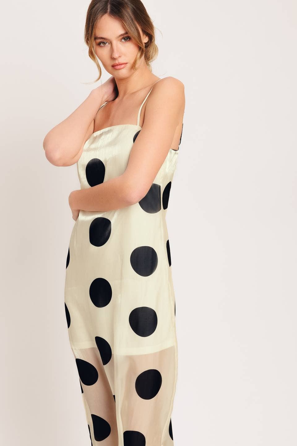 Dotted & Dashing Polka Dot Maxi Dress-FINAL SALE