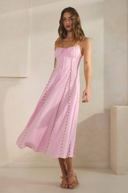 Sonia Striped Midi Dress