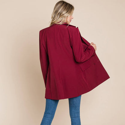 Cranberry Blazer- FINAL SALE